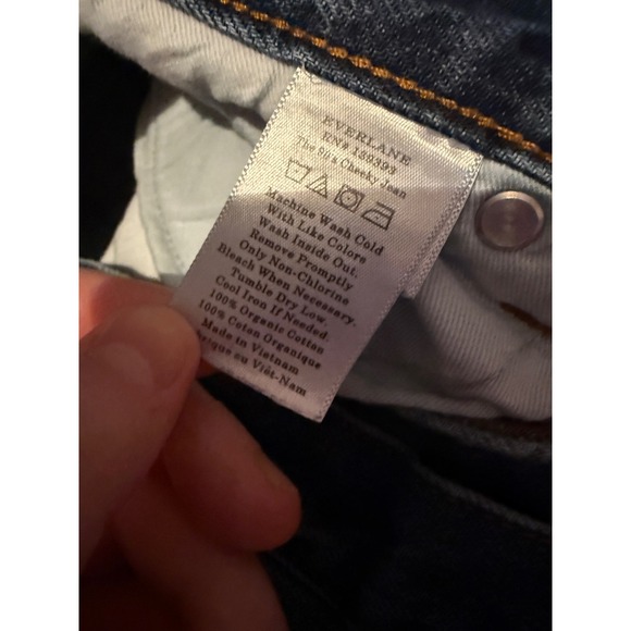 Everlane The 90s Cheeky Jeans Womens 30 Regular Blue Organic Cotton Button Fly - Picture 6 of 11